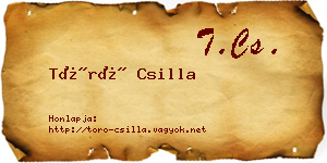 Törő Csilla névjegykártya